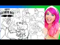 Coloring Dads from Peppa Pig Turning Red Bluey Trolls Disney Coloring Pages Father s Day