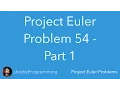 Project Euler using Scala Problem 54 - Part 1
