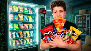 Comiendo Solo De Máquinas Expendedoras Por 24 Horas
