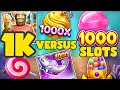 1K VS 1000 SLOTS - SUPER BUYS WITH BIG VOLATILITY AND BIG WINS