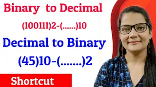 Binary to Decimal and Decimal to Binary Conversion Zeenat Hasan Academy