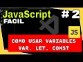 JavaScript Course How to Declare and Use LET VAR and CONST Variables in Visual Studio Code