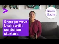 Brain Hacks - Sentence Starters