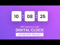 Digital Clock Javascript Project With Source Code