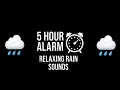 5 Hour Alarm with Soothing Rain White Noise
