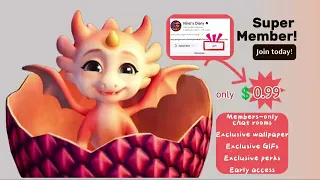 Nino the Pink Dragon |Become Ninobaby's super member for only 0.99#baby #pinkdragon #cute #petlover