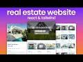 Build a Modern Real Estate Website with React and Tailwind Tutorial
