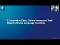 Insights from online task-based teaching