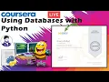 Coursera Using Databases with Python all assignments and Quizzes solved Live