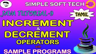 Increment and Decrement Operator in Java Java Tutorial in Tamil Tamil