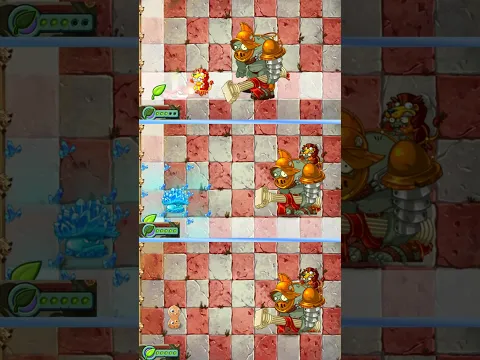 Pyre Vine vs Ice Shroom vs Pea Nut Power Up Challenge PvZ 2 #pvz #pvz2 #zombie
