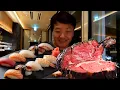 ALL YOU CAN EAT Sushi Prime Rib Buffet in Tokyo Japan