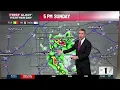 First Alert Forecast Hotter days ahead with some storms today more on the way this week