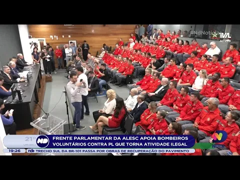 Frente parlamentar da Alesc apoia Bombeiros Voluntários contra PL que torna atividade ilegal