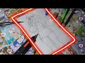 Transformando a Akari Watanabe em Lider de Torcida Desenho Colorido com Lapis