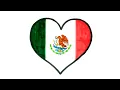 How to Draw Mexico Love Flag Country Flag Heart Flag Love Flag