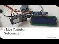 How I Made my live YOUTUBE Subscriber Counter Using an ESP32