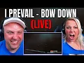 Reaction To I Prevail - Bow Down (LIVE from Grand Rapids) THE WOLF HUNTERZ REACTIONS