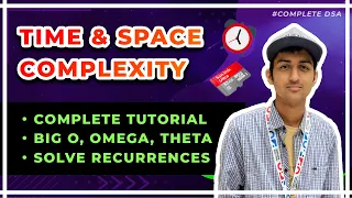 Time and Space Complexity COMPLETE Tutorial - What is Big O