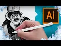 How to turn a Procreate Drawing into Vector Graphic using Adobe Illustrator