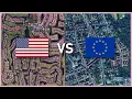 American vs European Suburbs and why US suburbs suck