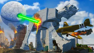 Realistic AT-AT Star Wars Destruction