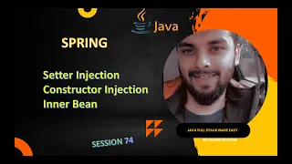 session 74 Setter Constructor Injection ref Inner Bean XML-Based Configuration