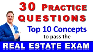 30 Must Know Practice Questions to Pass the Real Estate Exam #realestateexam #realestate #realtor