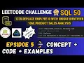 Leetcode SQL 50 Challenge - Episode 5 1378 Replace Employee ID 1068 Product Sales Analysis 1