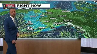 High winds move into Kodiak with heavy rain for Southeast