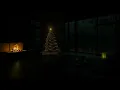 Best Rainfall at the Forest Cabin with Fireplace Warm🌧️🌲Relaxing Christmas Ambience Sleep\u0026Meditation