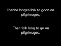 The Canterbury Tales in Middle English with translation lines 1 to 18