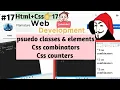 CSS Psuedo classes and psuedo elements CSS combinators CSS counters