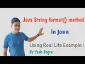 Java String format method Java String format Method With Examples