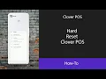 Hard Reset Clover POS
