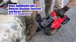 Milwaukee M18 1- SDS MAX Rotary Hammer Review and Chiseling Concrete 2718-20 2718-22 2718-21
