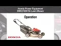 HRR2169VYA Lawn Mower Operation