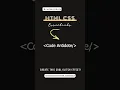 Create a Glitch Text Effect with HTML CSS