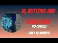 Menu UI Scrollbars Buttons in just 12 minuts without Scripts unity 3D BeginnerLevel