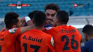 الهدف الأول للبنك الأهلي  بقدم إسلام جابر  في سيراميكا  دور ال    لكأس رابطة الأندية المحترفة        دندنها