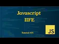 IIFE Function in Javascript Tutorial JavaScript Tutorial