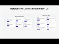 How to create Responsive Cards in React Js Responsive Section React JS beginner projects 2022