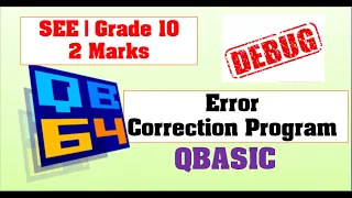 Debugging Program in QBasic FUNCTION SUB