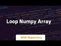 loop numpy array