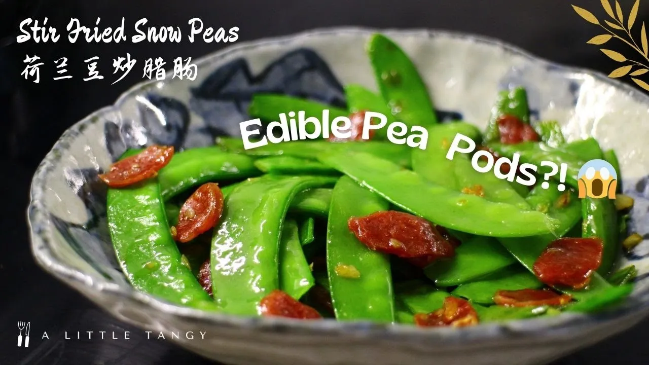 Stir Fried Snow Peas with Chinese Sausage 