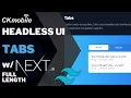 How to create Tabs with headless UI with Nextjs