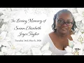 The Funeral Service of the Late Susan Elizabeth Joyce Taylor