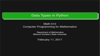 Data Types in Python - Integers and Floats