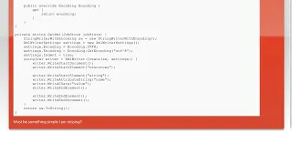 XmlWriter encoding UTF-8 using StringWriter in C