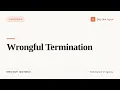 Wrongful Termination California Real Estate Exam Prep